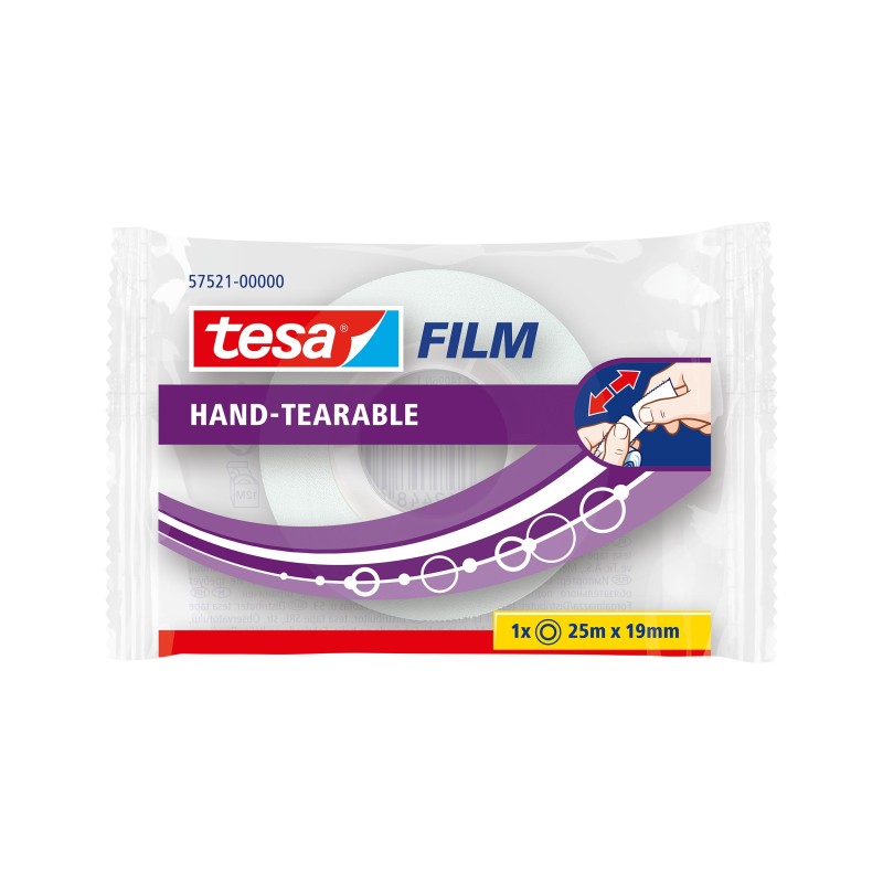 TAMA BIUROWA TESAFILM 25MX19MM URYWALNARCZNIE                                                                         