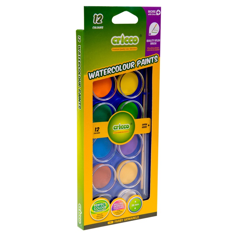 FARBY WODNE CRICCO 12 KOL.                                                                                              