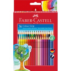KREDKI GRIP 2001 36 KOL. OP. KARTONOWE FABER-CASTELL                                                                    