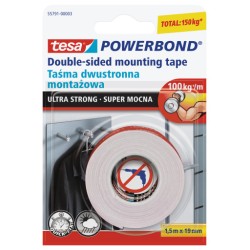 TAMA TESA DWUSTRONNA POWERBOND ULTRA STRONG 1,5XM X19MM TRANSPARENTNA                                                  