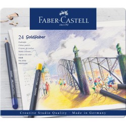 KREDKI GOLDFABER 24 KOL. OPAK. METALOWE FABER-CASTELL                                                                   