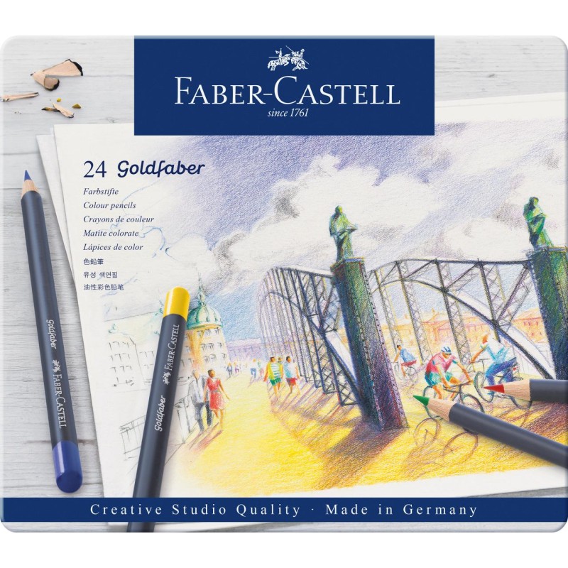 KREDKI GOLDFABER 24 KOL. OPAK. METALOWE FABER-CASTELL                                                                   