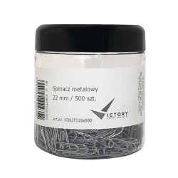 SPINACZ METALOWY TRÓJKĄTNY 22MM OPSS 500 SZT. VICTORY OFFICE