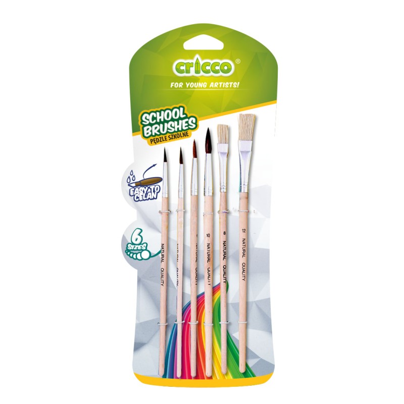 PDZELKI SZKOLNE CRICCO, 6 SZT. BLISTER                                                                                 