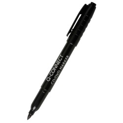 Marker do płyt CD/DVD Q-CONNECT, 1mm (linia), czarny