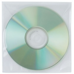 Koperty na płyty CD/DVD Q-CONNECT, 50szt., transparentny