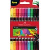 FLAMASTRY DWUSTRONNE ETUI 10 KOL. NEON FABER-CASTELL                                                                    