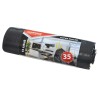 Worki na śmieci domowe z taśmą OFFICE PRODUCTS, super mocne (LDPE), 35l, 15szt., czarne