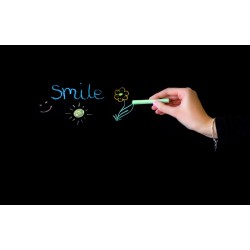 Tablica kredowa MEMOBE czarna, rama drewniana, 80x60 cm                                                                 