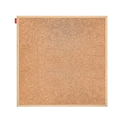Tablica korkowa MEMOBE, rama drewniana, 100x100 cm