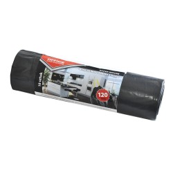 Worki na śmieci domowe z taśmą OFFICE PRODUCTS, super mocne (LDPE), 120l, 10szt., czarne
