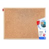 Tablica korkowa MEMOBE, rama drewniana, 80x50 cm                                                                        