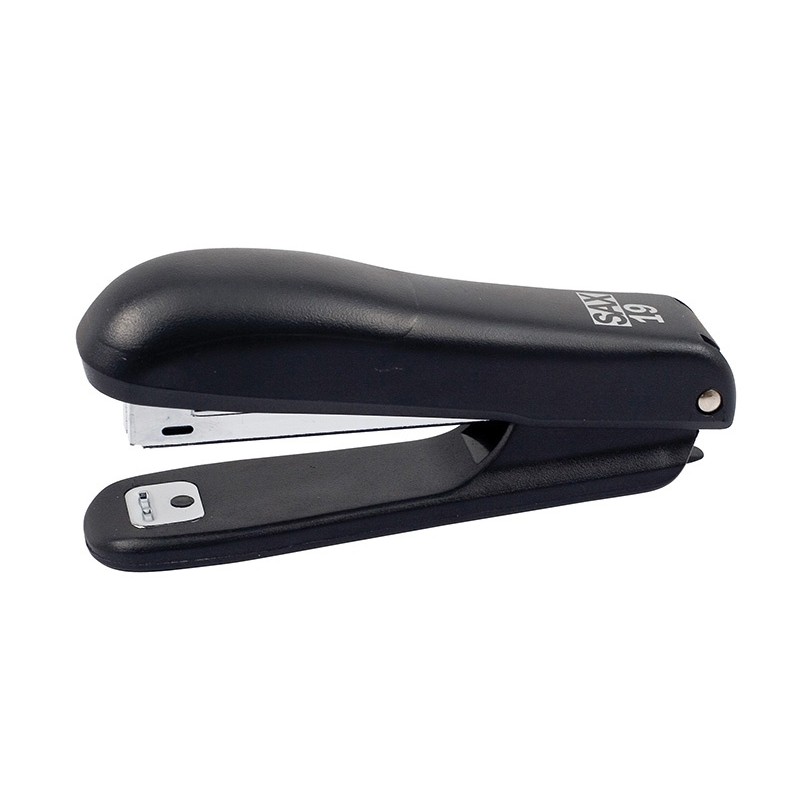 Zszywacz SAX19, zszywa do 10 kartek, zintegrowany rozszywacz, czarny, zszywki GRATIS