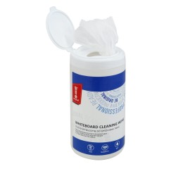 Chusteczki wilgotne MEMOBE, do czyszczenia tablic suchocieralnych, 100 szt., 15x13 cm                                  