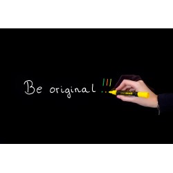 Marker kredowy MEMOBE, okrga kocwka, kolor pomaraczowy neon, op. blister                                           