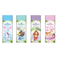 GUMKA HAPPY JUNGLE MIX KOL. PASTELOWYCH FABER-CASTELL