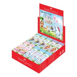 GUMKA HAPPY JUNGLE MIX KOL. PASTELOWYCH FABER-CASTELL                                                                   