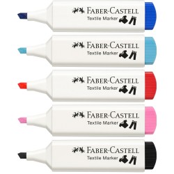 MARKERY DO TKANIN ZESTAW BABY SHOWER 5 SZT. BLISTER FABER-CASTELL                                                       