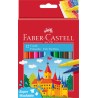 FLAMASTRY ZAMEK 12 KOL. OPAKOWANIE KARTONOWE FABER-CASTELL                                                              