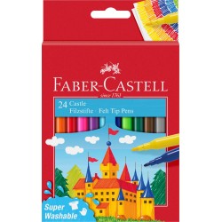 FLAMASTRY ZAMEK 24 KOL. OPAKOWANIE KARTONOWE FABER-CASTELL                                                              