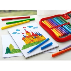 FLAMASTRY ZAMEK 24 KOL. OPAKOWANIE KARTONOWE FABER-CASTELL                                                              