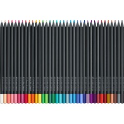 KREDKI TRJKTNE BLACK EDITION 36 KOL. OPAKOWANIE METALOWE FABER-CASTELL                                                
