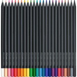 KREDKI TRJKTNE BLACK EDITION 24 KOL.OPAKOWANIE METALOWE FABER-CASTELL                                                 
