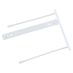 Klipsy archiwizacyjne Q-CONNECT Z-Clip, grubość pliku max. 7cm, biały