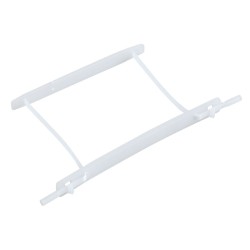 Klipsy archiwizacyjne Q-CONNECT Z-Clip, grubość pliku max. 7cm, biały