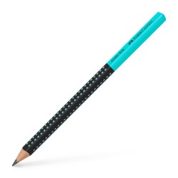 OWEK JUMBO GRIP TWO TONE CZARNY/TURKUSOWY FABER-CASTELL                                                               