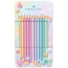 KREDKI OWKOWE SPARKLE PASTEL 12 KOL.OPAKOWANIE METALOWE FABER-CASTELL                                                 