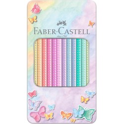 KREDKI OWKOWE SPARKLE PASTEL 12 KOL.OPAKOWANIE METALOWE FABER-CASTELL                                                 