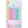 KREDKI OWKOWE SPARKLE PASTEL 12 KOL.OPAKOWANIE METALOWE FABER-CASTELL                                                 