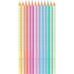 KREDKI OWKOWE SPARKLE PASTEL 12 KOL.OPAKOWANIE METALOWE FABER-CASTELL                                                 
