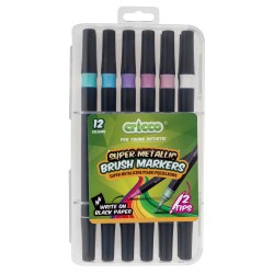 PISAKI METALICZNE PDZELKOWE DWUSTRONNE  CRICCO 12-KOL. KASETA                                                          