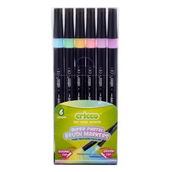 PISAKI PASTELOWE PDZELKOWE DWUSTRONNE  CRICCO 6-KOL.ETUI                                                               