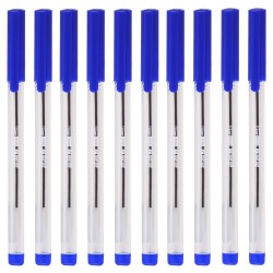 Dugopis biurowy przezroczysty 1 mm MemoBe niebieski 10 szt. etui                                                       