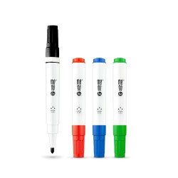 Marker do tablic suchocieralnych i flipchartw MemoBe MM350 kocwka okrga zielony                                   