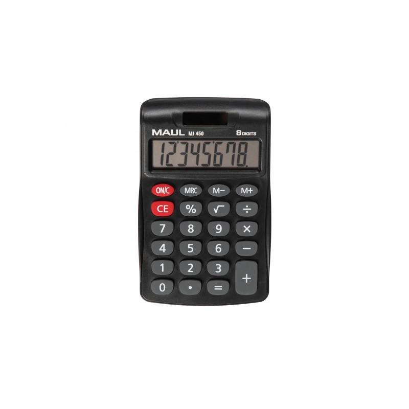 KALKULATOR BIURKOWY JUNIOR MJ 450, 8-POZYCYJNY, CZARNY MAUL                                                             