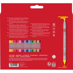 FLAMASTRY DWUSTRONNE 40 KOL. OPAKOWANIE KARTONOWE FABER-CASTELL                                                         