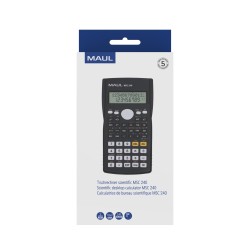 KALKULATOR NAUKOWY MSC 240,12-POZYCYJNY,2 LINIE WYWIETLANIA CZARNY MAUL                                                