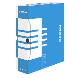 Pudło archiwizacyjne DONAU, karton, A4/80mm, niebieskie