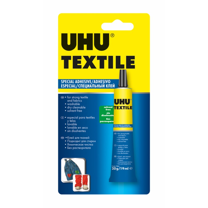 KLEJ DO TEKSTYLIW 19ML BLISTER UHU                                                                                     