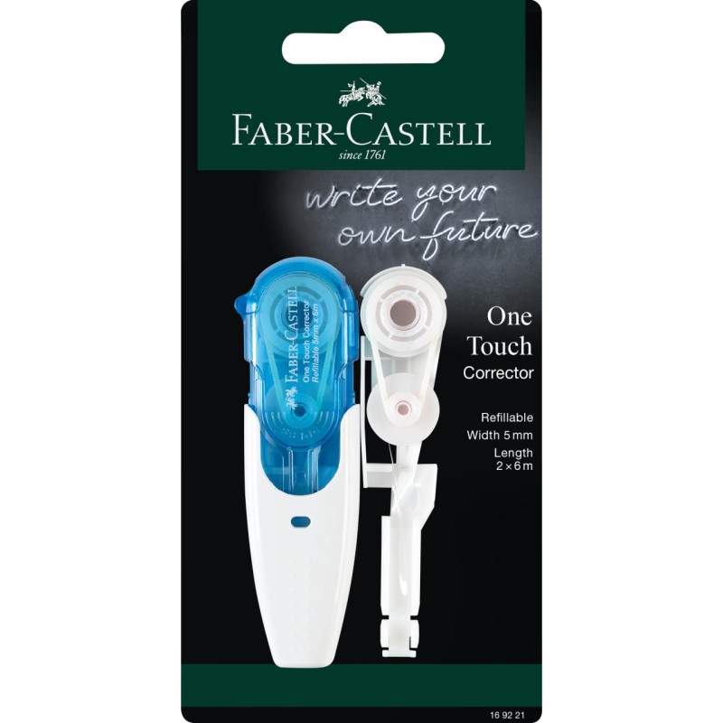 KOREKTOR W TAMIE ONE TOUCH+WKAD ZAPASOWY BLISTER FABER-CASTELL                                                        