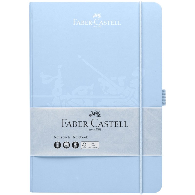 NOTATNIK A5 SKY BLUE 194K W KRATK FABER-CASTELL                                                                        