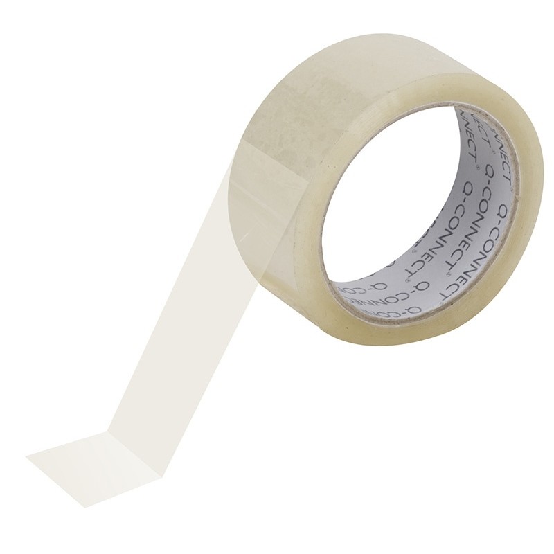 Taśma pakowa Q-CONNECT, 48mm, 66y, transparentna Taśma pakowa Q-CONNECT, 48mm, 66y, transparentna