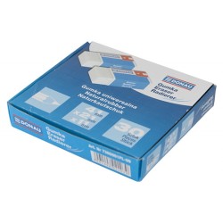 Gumka uniwersalna DONAU, 41x21x11mm, biała