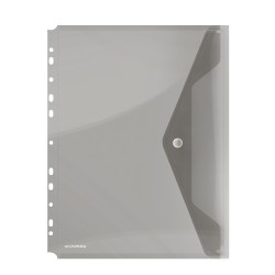 Teczka kopertowa DONAU zatrzask, PP, A4, 200mikr., z europerforacją, dymna