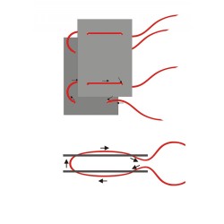 Fascykuła DONAU z etykietą, tektura/PP, A4, mix kolorów