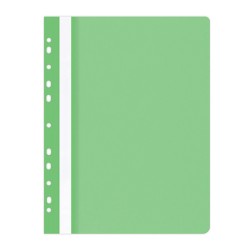 Skoroszyt OFFICE PRODUCTS, PP, A4, miękki, 100/170mikr., wpinany, jasnozielony
